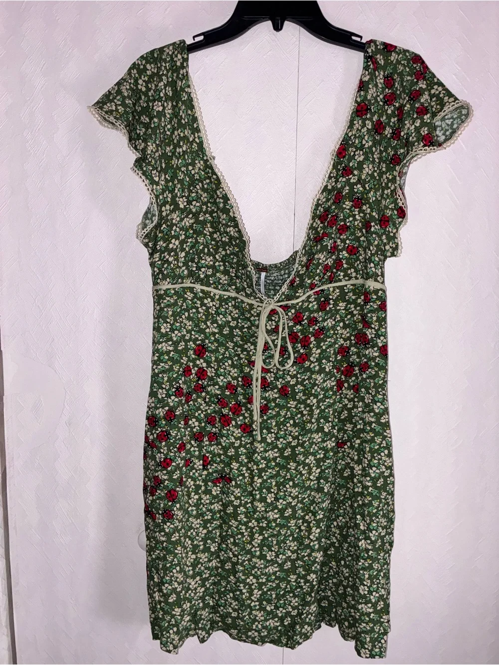 Free People Backroads Mini Dress 
(The ladybug dress 🐞) - Picture 7 of 13